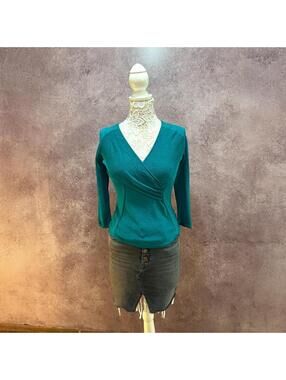 Jones New York Long Sleeve Wrap‎ Top